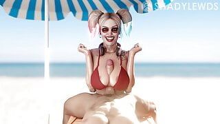 Harley Quinn Beach Titty Fuck White Version Dc Hentai Pornaz